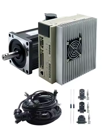 HLTNC 130ST M15025 220V 380V 3.8Kw 15Nm 2500Rpm Large Power AC Servo Motor Kit With T3DF T3 Series D
