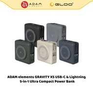 ADAM elements GRAVITY X5 USB-C & Lightning 5-in-1 Ultra Compact Power Bank