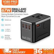 V380 Pro 67W Fast USB Charger Quick Charge compatible for iPhone 15 14 13 12 For IOS15 system Travel