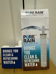 (不議價，全新未開封，行貨）PURE RAIN 微纖維過濾芯替換裝 （3支装）＋PR- ACF除銹竹炭纖維花灑頭濾芯1個