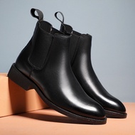 Muidoi G1071 leather chelsea boots, 2-layer leather with sewn sole chelsea boots chelsea boots men