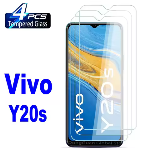 HD Screen Protector For VIVO Y20S Y20A Y20G 2/4Pcs 9H Tempered Glass Film