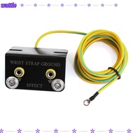 WATTLE Ground Cord Bench Mounted, L Shaped 1.8M Length Cord ESD Wrist Strap, Easy to Install Dual Be