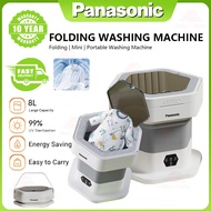 【24-hour delivery】Panasonic Mini Electric Washing Machine Portable Folding Washing Machine Washing A