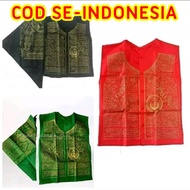 Rompi Ontokusumo Hitam Merah Hijau Tulisan Arab - Rajah Kaligrafi Antik - Bonus Ikat Kepala