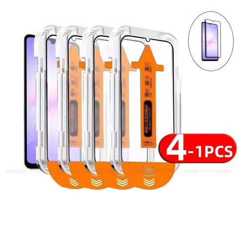 4/3/2/1pcs For Samsung A07 Glass Samsung Galaxy A07 Tempered Glass 9H HD Full Cover Glue Dust Free S