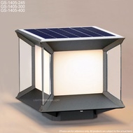 GS1405 Solar Gate Light Square Black E27 Lampu Solar