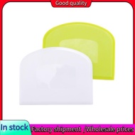 2 Pieces Dough Scraper Bowl Scraper Food-Safe Plastic Dough Cutter Flexible Plastic Scraper Practica