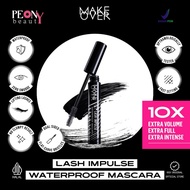 Make OVER Lash Impulse Waterproof Mascara 9 ml | Waterproof & Smudgeproof Mascara | Makeover Mascara