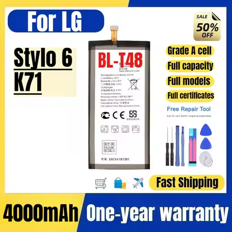 BL-T48 for LG Stylo 6/K71 Mobile Phone Battery High Quality High Capacity Battery Replacement Bateri