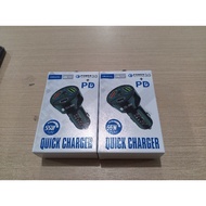 Dual Slot With PD Quick Fast Car Charger 55w Adapter