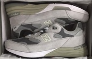 New Balance NB 992 復古 織物人造革減震防滑跑步鞋 灰色