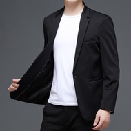 ใหม่คลาสสิกสีทึบ Blazer ชุดผู้ชายเกาหลีรุ่นเสื้อสูท Casual Slim Fit Jaqueta Masculina ผู้ชายเสื้อผ้า