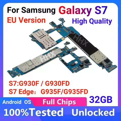 EU Version MainBoard For Samsung Galaxy S7 edge G935F G935FD Motherboard Unlock With Chips G930F/FD 