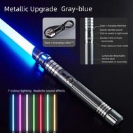 REikirc Upgraded Version Gravity Sensing Lightsaber 2 In 1 7-color Metal Laser Sword Rechargeable To