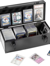 Pokemon TCG Card Brick PSA Grading Card Holder Storage Box Game of Thrones Card Organizer Metal Box 
