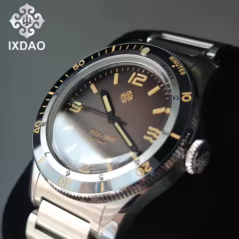 IXDAO IPOSE 2025 NEW GMT SW200 Automatic Movement Mechanical Wristwatch Man ETA Sports Retro Diving 