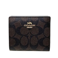 กระเป๋าสตางค์ COACH C3309 SNAP WALLET IN SIGNATURE CANV