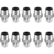 Straight Pneumatic Push to Quick Connect Fittings, PC6-01, PT1/8'' Male Thread Connector, 6mm Tube O