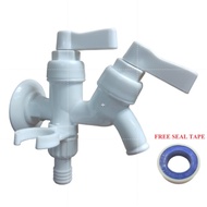PVC Two Way Tap/Plastic Two Way Tap/Two Way Tap with Hose Tap Connector (Lever/H)【2013/2013A/2014/20