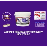 SG Seller 🇸🇬 America Pharma Isolate Whey 3.0 - Halal Expiry 2027 Chocolate