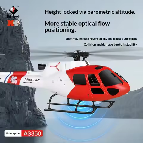 WLtoys Simulation RC Helicopter K150 AS350 Squirrel 4 Channel Brushless Motor Optical Flow Positioni