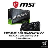 MSI GeForce RTX5070Ti 16G SHADOW 3X OC NVIDIA GRAPHIC CARD