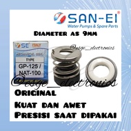 ORIGINAL SEAL POMPA AIR NATIONAL 125 SANYO 136 SANYO 137 SANYO 138 PANASONIC 125 PANASONIC 129 SHIMIZU PS 116 KARET POMPA AIR AS 9MM SPAREPART POMPA AIR MECHANICAL SEAL GP-125 SEAL POMPA MESIN AIR SANYO SIL POMPA AIR NATIONAL GP 125