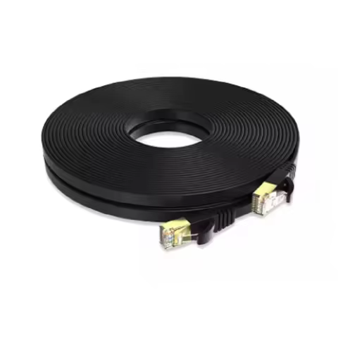 50cm Cat 7 Ethernet Cable Flat cable High Speed Flat Gigabit RJ45 LAN Cable 10Gbps Cat7 Internet Cab