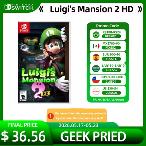 Luigi's Mansion 2 HD Nintendo Switch Game Deals 100% New and Official Physical Game Card Adventure G