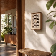 30x22x10 cm 4mm Plywood Electric Meter Cover – Minimalist Wooden Wall Token Box
