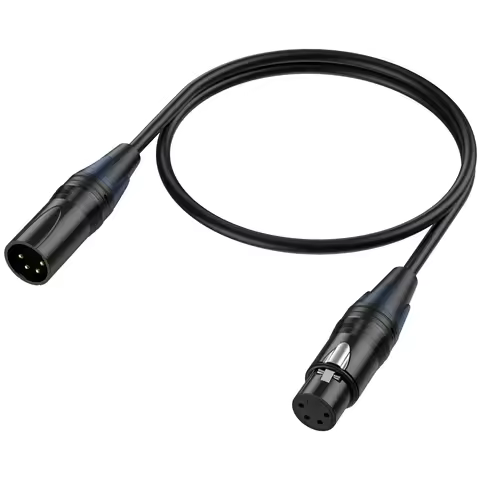 XLR 3pin 4Pin 5pin Male To Female Supply Cable Extend Cord For DSLR Camera Monitoring DMX Audio Mixi