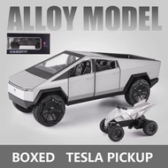 Cho 2023 Tesla mô hình 3 y XS cybertruck Pickup Mini Auto Trailer hợp kim Xe mô hình diecasts kim lo