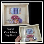 ✨✨SIAP GUBAH FRAME HANTARAN MAS KAHWIN 3D /size:M 7X8.5x2in
