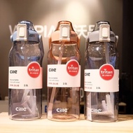 1500ml/2000ml Large Capacity Portable Tritan Big Water Bottle With Straw With Handle BPA Free 大容量水壶 