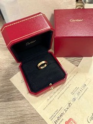 專櫃正品 卡地亞 Cartier love 戒指 玫瑰金 含盒子 經典款 k金戒指