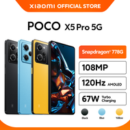 Official Xiaomi POCO X5 Pro 5G (6GB/128GB) | (8GB/256GB) Snapdragon 778G 5G 120Hz AMOLED 67W Fast charging 108MP NFC POCO Official