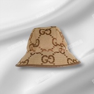 莉亞精品♡Gucci 咖色大logo漁夫帽 56cm 近新閒置
