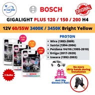 BOSCH Gigalight Plus 120 H4 Headlight Bulb 12V 60/55W 2pcs Proton Wira / Satria / Perdana / Ertiga /