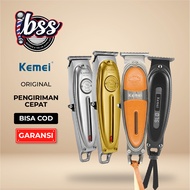 KEMEI Trimmer KM 1949 Silver & Gold / KEMEI KM 1946 / KEMEI KM 1945 body full metal trimmer alat mes