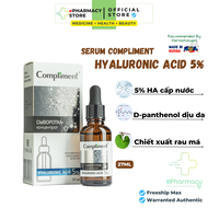 Serum Compliment HA Hyaluronic Acid 5% cấp ẩm giữ ẩm phục hồi 27ml