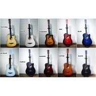 Gitar Muzik 38 inch Guitar with Bag, Pick &amp; String Set/ Guitar COMBO/ Gitar Akustik/Guitar Combo