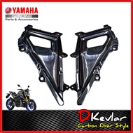 ฝาครอบถังตัวล่าง MSLAZ  YAMAHA M-SLAZ   เคฟล่า ช่องลมระบายอากาศmslaz ช่องระบายอากาศ D-Kevlar Duke Sh