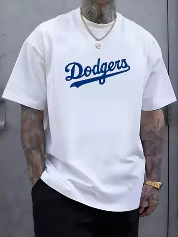 Mens Bold Dodgers Script Emblem In Deep Blue Celebrating Timeless Baseball Heritage And Team Pride F