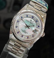 Glad Stone 日本星辰石英機芯 滿天星珍珠母貝 翡翠水晶鏡片  防水好 台灣組裝 高級腕錶 GS959