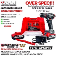 XAPR AP34PRO Bor Cordless Impact Drill 88VF 10CELL BATERAI cuck 10mm KUALITAS TINGGI