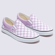 VANS SLIP ON CHECKERBOARD LUPINE SNEAKERS สินค้ามีประกันแท้