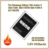New 3.8V 4450mAh EB-BT365BBC EB-BT365BBE Battery For Samsung Galaxy Tab Active 2 SM-T360  SM-T395N S