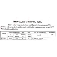 ♞Hydraulic crimping tools Set YQK-70