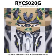 Rapido Cover Set Yamaha Y16ZR Exciter 155 VVA SE (63) White Accessories Motor Y16 Y16ZR Exciter155 N